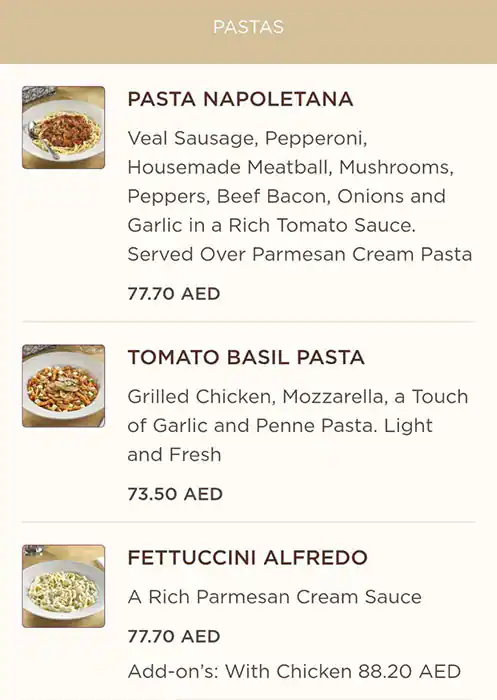 The Cheesecake Factory Menu, Menu for The Cheesecake Factory, Al Maryah Island, Abu Dhabi 