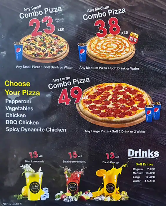 Wheel35 Pasta & Pizza Menu, Menu for Wheel35 Pasta & Pizza, Industrial Area, Sharjah 