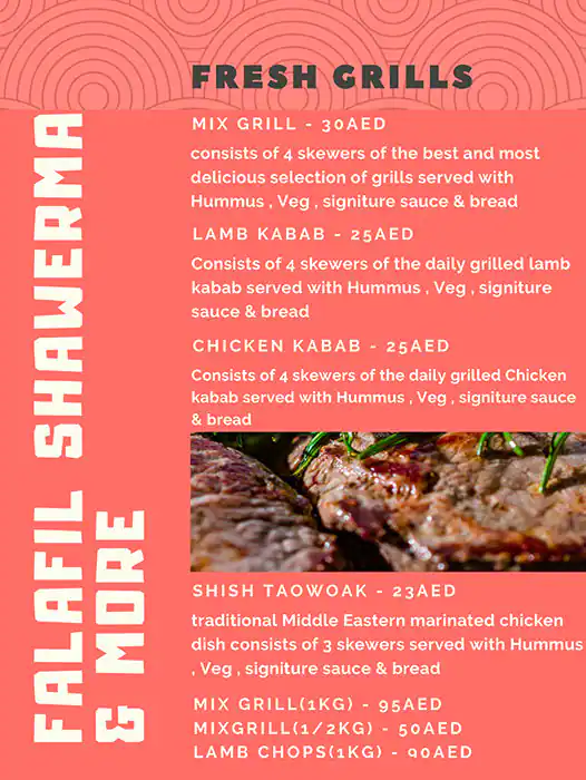 Falafil Shawerma & More Menu, Menu for Falafil Shawerma & More, Al Nahda, Sharjah 