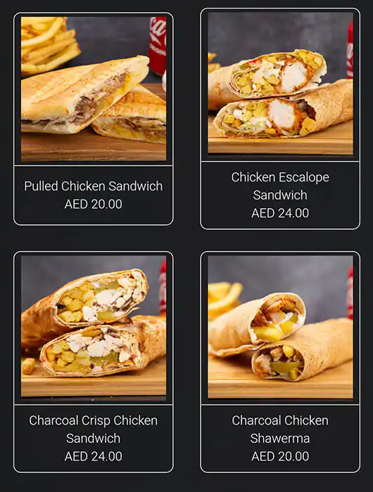 GO CHKN Menu, Menu for GO CHKN, Al Dhafrah, Abu Dhabi 