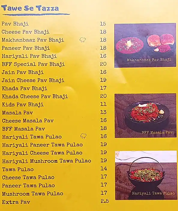 Bombay Food Factory Menu, Menu for Bombay Food Factory, Abu Shagara, Sharjah 