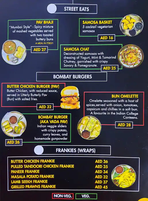 Bombay Canteen Menu, Menu for Bombay Canteen, Al Maryah Island, Abu Dhabi 