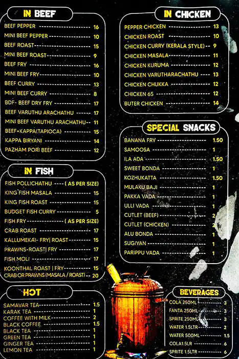 Kochins Kitchen Menu, Menu for Kochins Kitchen, Al Markaziya, Abu Dhabi 