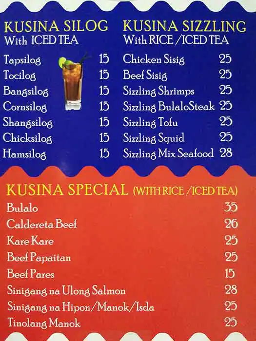 Pinoy Kusina Menu, Menu for Pinoy Kusina, Tourist Club Area (Al Zahiyah), Abu Dhabi 