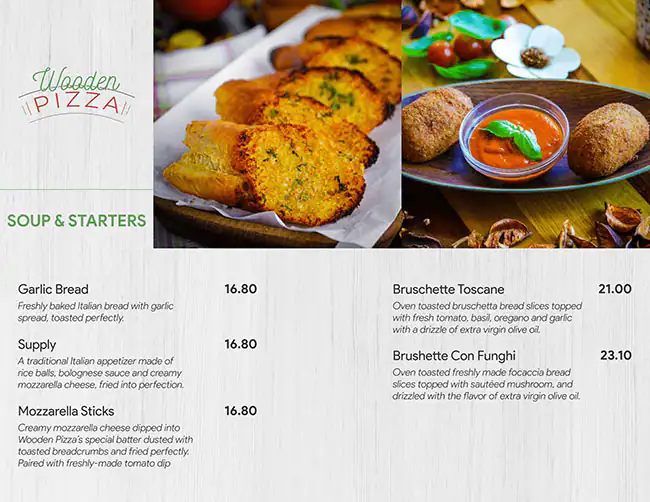 Wooden Pizza Menu, Menu for Wooden Pizza, Al Nahyan, Abu Dhabi 