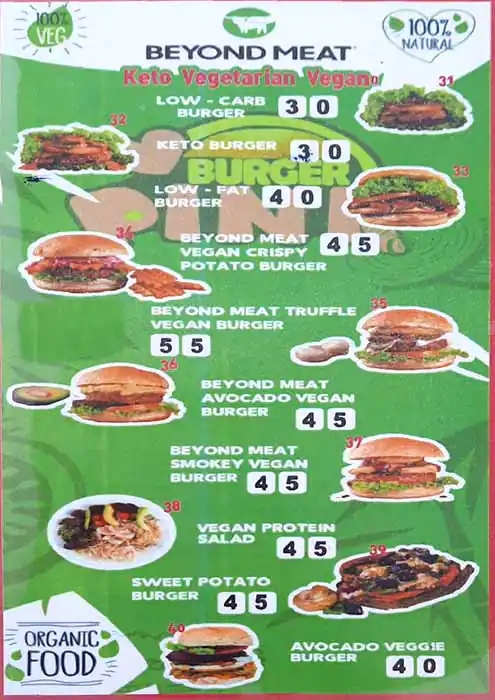 Pink Burger Menu, Menu for Pink Burger, Al Khubeirah, Abu Dhabi 