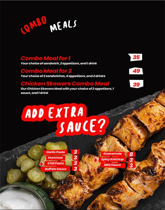 Ultimate Chicken - Wraps, Platters & Bites Menu 