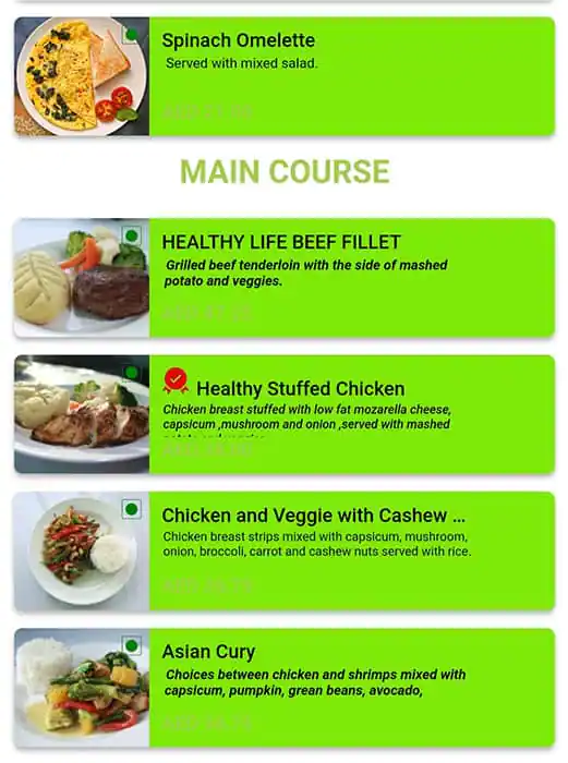 Healthy Life Restaurant Menu, Menu for Healthy Life Restaurant, Al Maqtaa, Abu Dhabi 