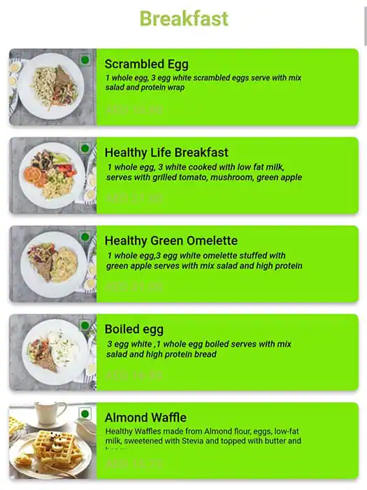 Healthy Life Restaurant Menu, Menu for Healthy Life Restaurant, Al Maqtaa, Abu Dhabi 