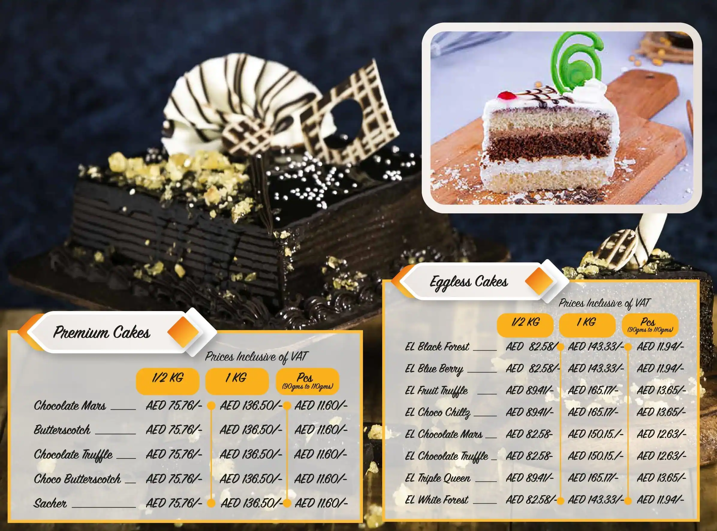 Ammas Pastries Menu, Menu for Ammas Pastries, Al Nabba, Sharjah 