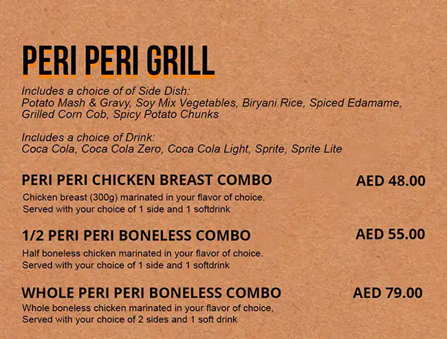 Bok Bok Grilled Chicken Menu, Menu for Bok Bok Grilled Chicken, Al Raha, Abu Dhabi 