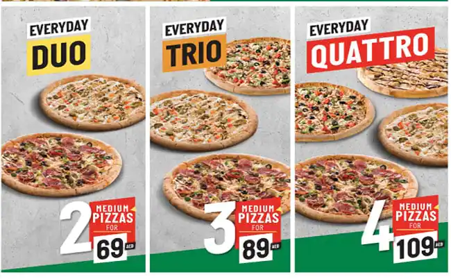 Papa John's Pizza Menu, Menu for Papa John's Pizza, Al Mushrif, Abu Dhabi 