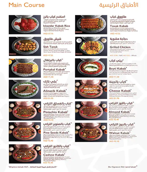 Chagh Kabab Menu, Menu for Chagh Kabab, Al Dhafrah, Abu Dhabi 