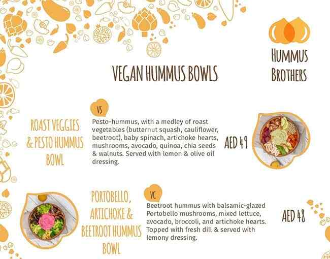 Hummus Brothers Menu, Menu for Hummus Brothers, University City, Sharjah 