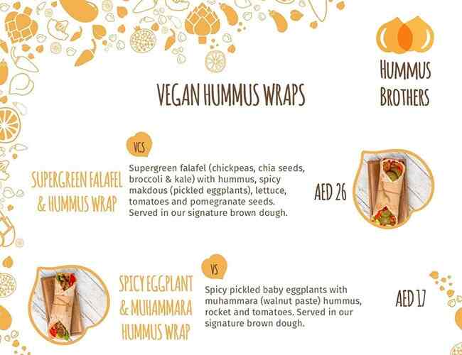 Hummus Brothers Menu, Menu for Hummus Brothers, University City, Sharjah 