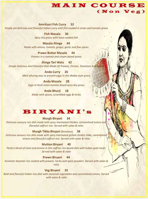 National Highway One Restaurant Menu 