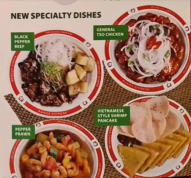 Panda Chinese Menu, Menu for Panda Chinese, Khalifa City, Abu Dhabi 