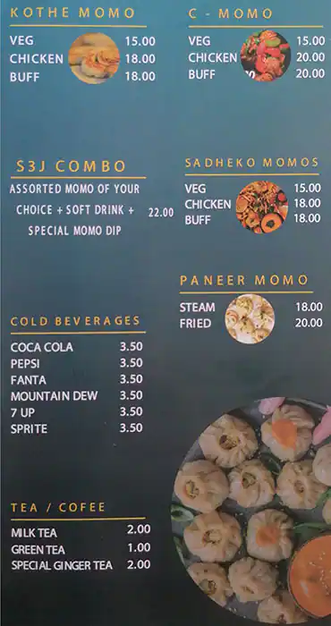 Momos By S3J Menu, Menu for Momos By S3J, Tourist Club Area (Al Zahiyah), Abu Dhabi 