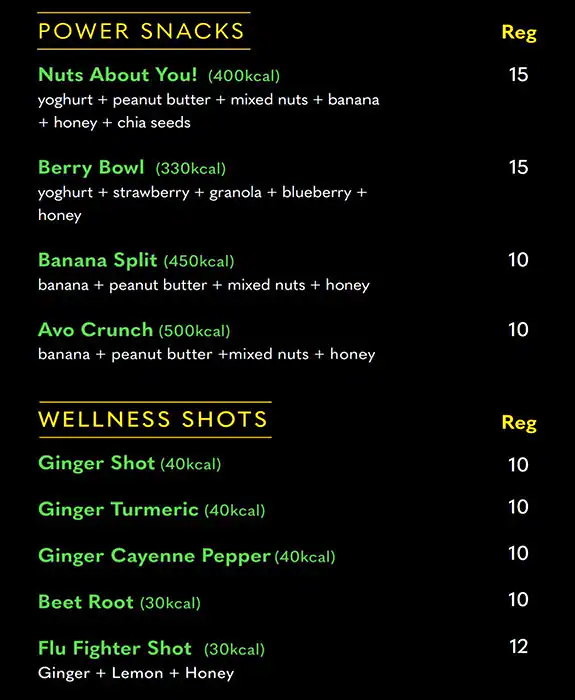 Healthy Juicery Menu, Menu for Healthy Juicery, Al Khalidiya, Abu Dhabi 