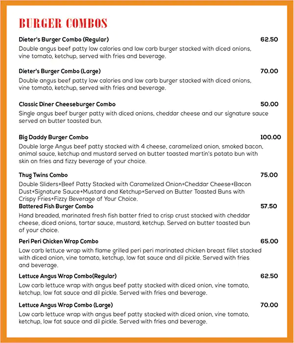 Burger Fury Menu, Menu for Burger Fury, Muroor, Abu Dhabi 