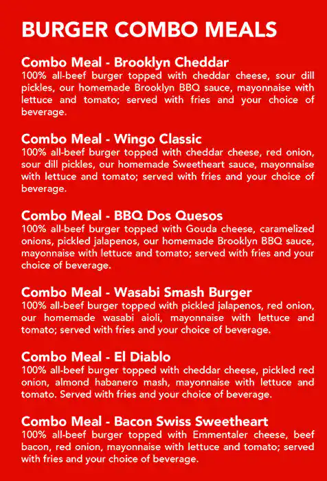 WINGO – House Of Wings Menu, Menu for WINGO – House Of Wings, Halwan Suburb, Sharjah 