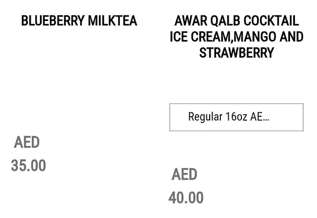 Juice Pump Menu, Menu for Juice Pump, Al Nahyan, Abu Dhabi 