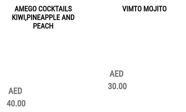 Juice Pump Menu, Menu for Juice Pump, Al Nahyan, Abu Dhabi 