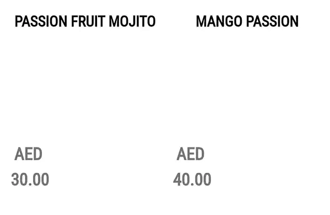 Juice Pump Menu, Menu for Juice Pump, Al Nahyan, Abu Dhabi 