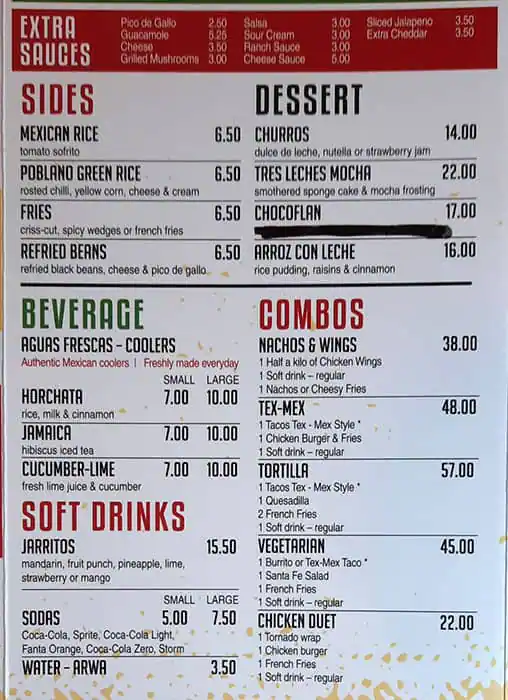 Taco Decasa Menu, Menu for Taco Decasa, Al Maqtaa, Abu Dhabi 