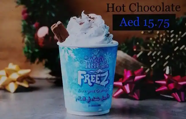 Freez Menu, Menu for Freez, Mussafah Shabiya, Abu Dhabi 