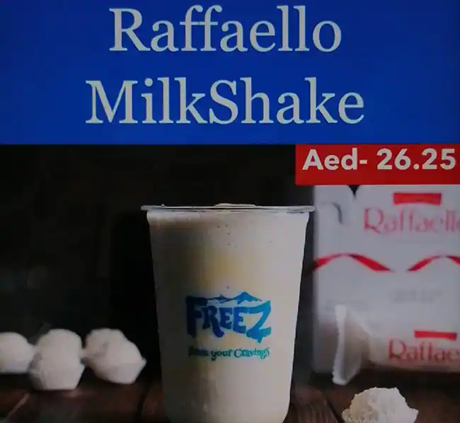 Freez Menu, Menu for Freez, Mussafah Shabiya, Abu Dhabi 