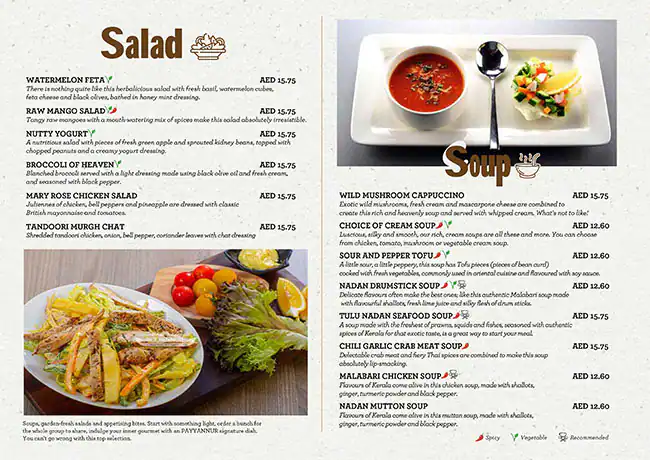 Payyannur Menu, Menu for Payyannur, Madinat Zayed, Abu Dhabi 