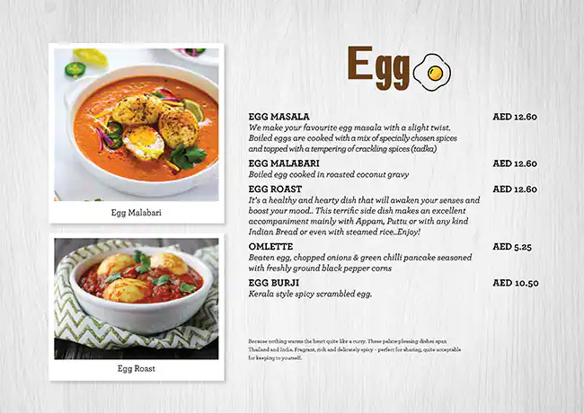 Payyannur Menu, Menu for Payyannur, Madinat Zayed, Abu Dhabi 