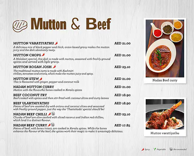 Payyannur Menu, Menu for Payyannur, Madinat Zayed, Abu Dhabi 