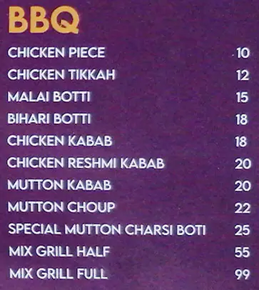 Truck Adda Menu, Menu for Truck Adda, Al Markaziya, Abu Dhabi 