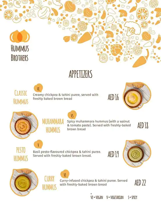 Hummus Brothers Menu, Menu for Hummus Brothers, Al Majaz, Sharjah 