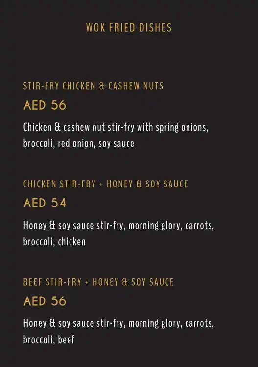 Smoking Doll Menu, Menu for Smoking Doll, Al Raha, Abu Dhabi 