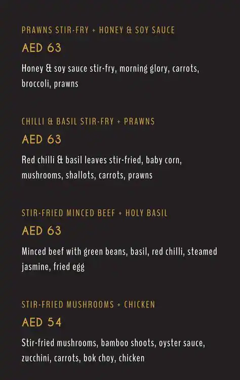 Smoking Doll Menu, Menu for Smoking Doll, Al Raha, Abu Dhabi 