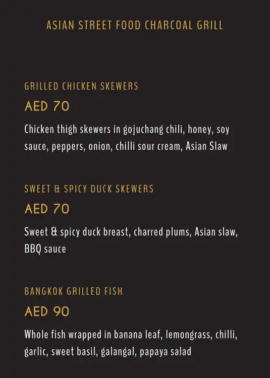 Smoking Doll Menu, Menu for Smoking Doll, Al Raha, Abu Dhabi 