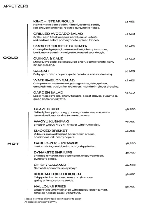 71 Steak & Grill Menu, Menu for 71 Steak & Grill, University City, Sharjah 