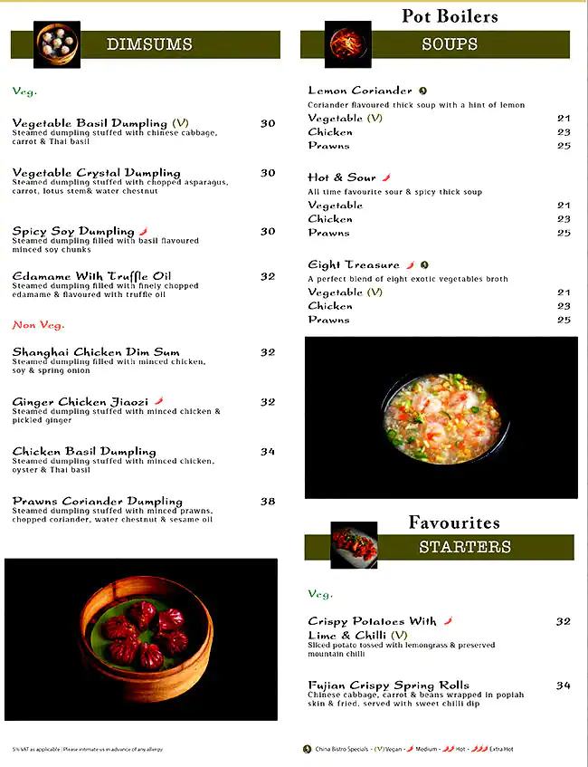 China Bistro - تشاينا بيسترو Menu 