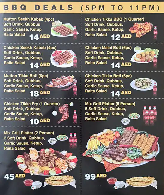 Qasir Al Qulaiah Restaurant Menu 