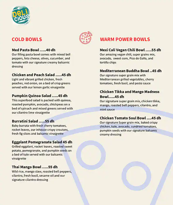 Delicious Menu, Menu for Delicious, Al Nahyan, Abu Dhabi 