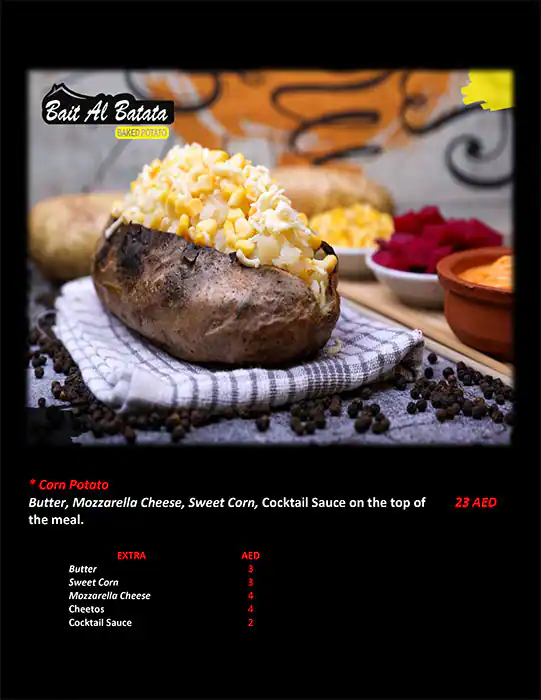 Bait Al Batata  Menu, Menu for Bait Al Batata , University City, Sharjah 