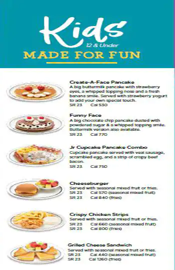 IHOP Menu, Menu for IHOP, Al Majaz, Sharjah 