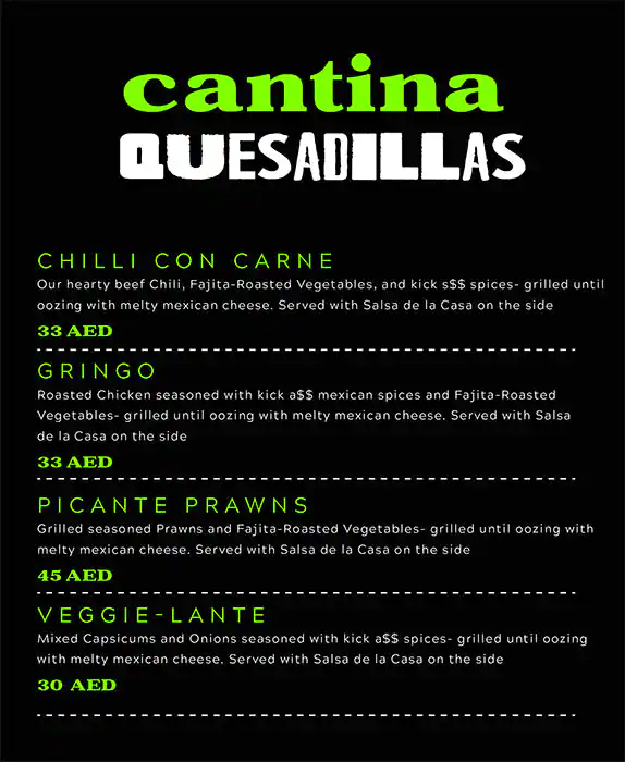 Vigilante Mexican Kitchen – Tacos, Burritos & Bowls Menu 