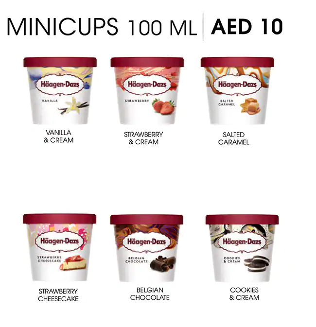 Häagen-Dazs Menu, Menu for Häagen-Dazs, Al Majaz, Sharjah 