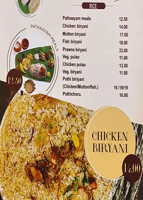 Pathaayam  Menu, Menu for Pathaayam , Al Manakh, Sharjah 