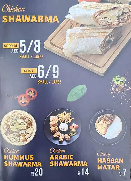 Teeffee Menu, Menu for Teeffee, Al Rashidiya 2, Ajman 