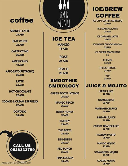 Healthaholic Cafe & Restaurant Menu 